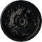Ekena Millwork Legacy Acanthus Ceiling Medallion (Fits Canopies up to 3 1/2"), 12 3/4"OD x 7/8"P, Black Pearl CM12LEBPS - alternate 1